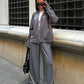 Ensemble comfy rayé